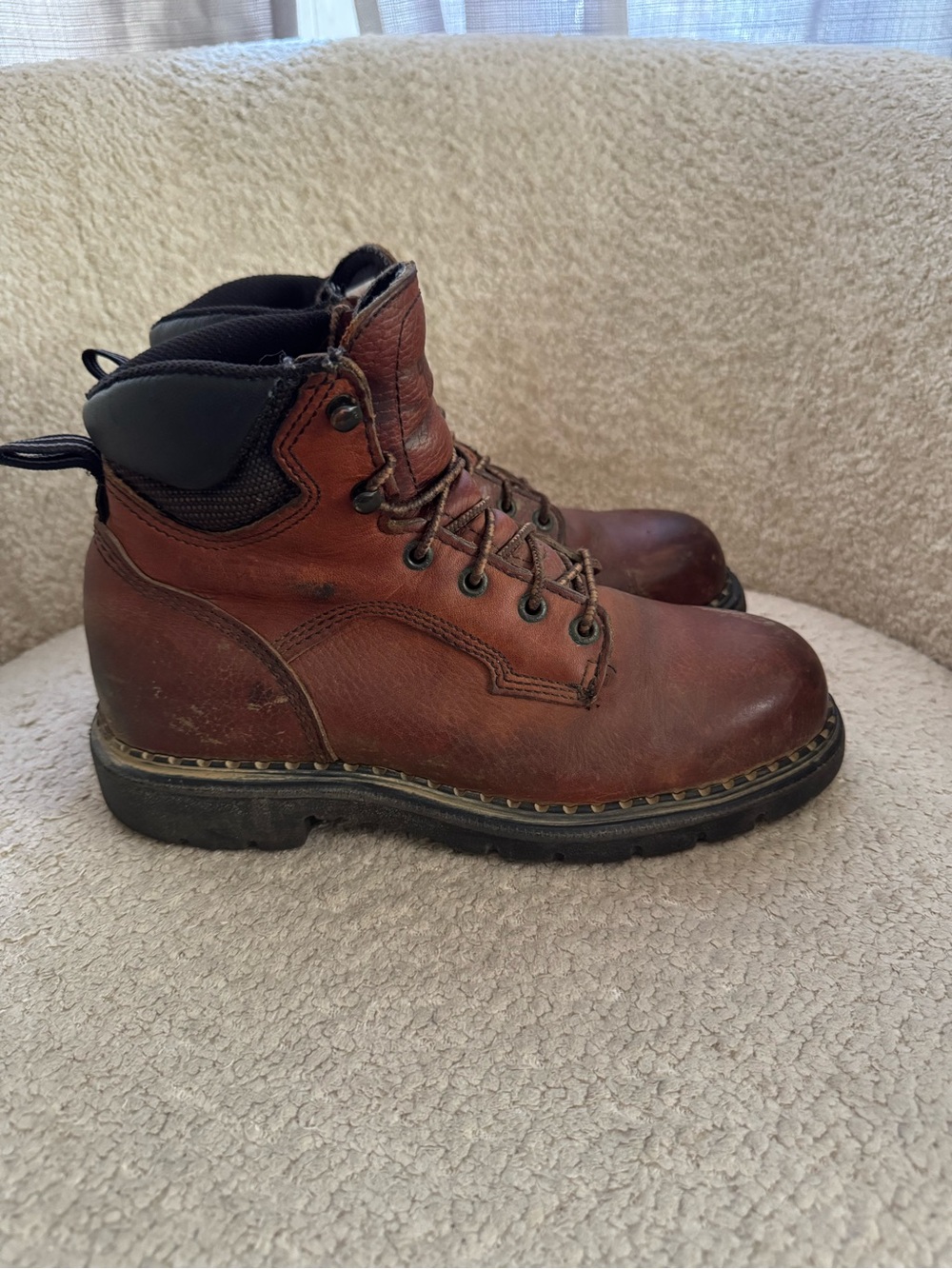 Red Wing 2326 Womens 8.5 D Brown Leather Work Boots Made in USA
